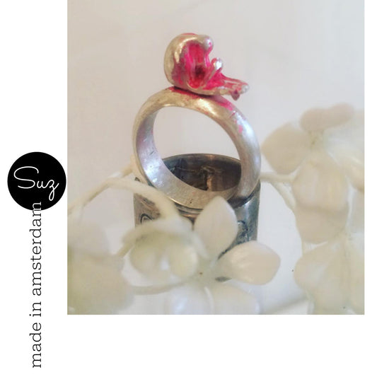 RING // pink flower